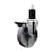 Service Caster 5'' Semi Steel Swivel 1-3/4'' Expanding Stem Caster with Brake SCC-EX20S515-SSR-PLB-134 - alternate 1